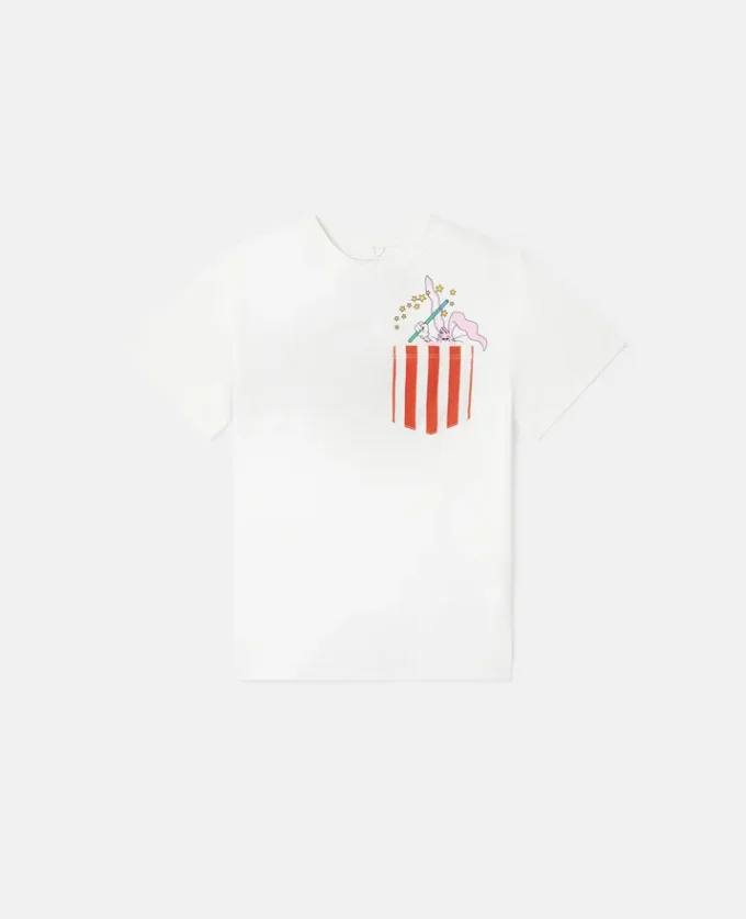Magicians Bunny Graphic Rundhals-T-Shirt