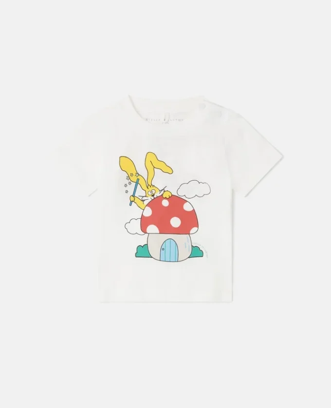 Magicians Bunny Graphic Rundhals-T-Shirt