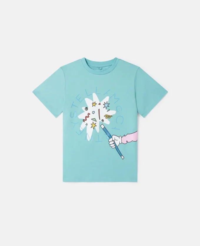 Magicians Bunny Graphic Rundhals-T-Shirt