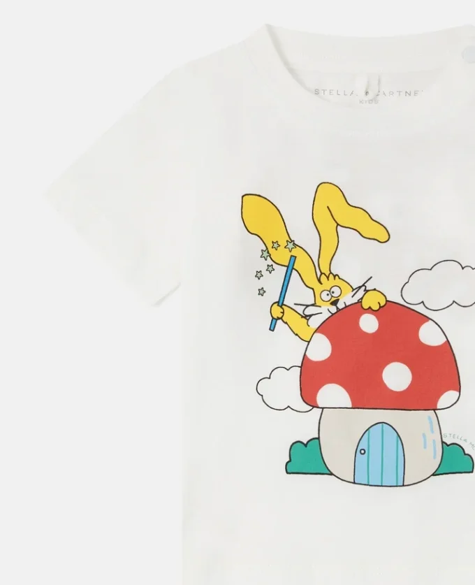 Magicians Bunny Graphic Rundhals-T-Shirt
