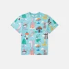 Magicians Bunny Print Crewneck T-Shirt