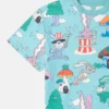 Magicians Bunny Print Crewneck T-Shirt