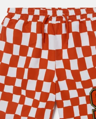 Marken-Initialen-Check-Badeshorts