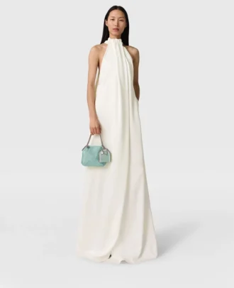 Maxikleid mit Neckholder-Einsatz