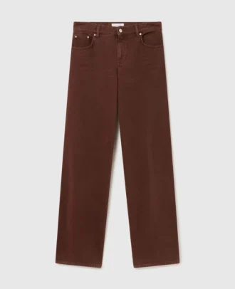 Mid-Rise-Jeans mit weitem Bein