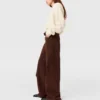 Mid-Rise-Jeans mit weitem Bein