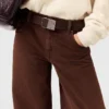 Mid-Rise-Jeans mit weitem Bein