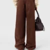 Mid-Rise-Jeans mit weitem Bein