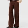 Mid-Rise-Jeans mit weitem Bein