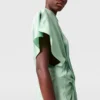Midi-Kleid mit Flügelärmeln, Neckholder und Twist-Detail