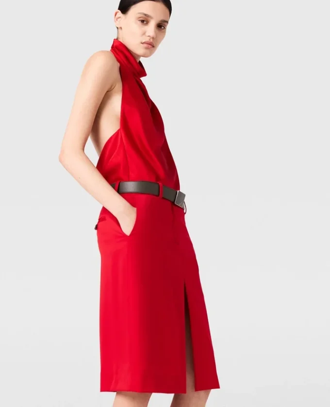 Satin-Halterneck-Top