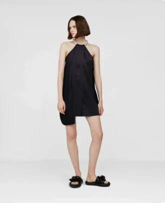 Mini-Kleid mit Diamant-Choker