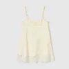 Minikleid aus Satin mit Spitzenbesatz