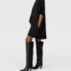 Minikleid mit Krawattenkragen