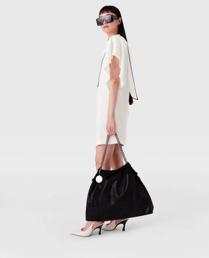 Minikleid mit Krawattenkragen