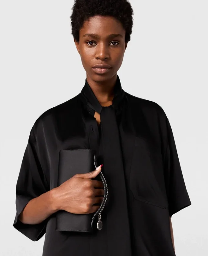 Minikleid mit Krawattenkragen