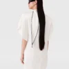 Minikleid mit Krawattenkragen