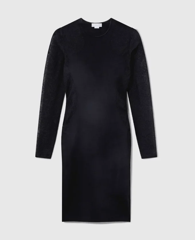 Miracle Langarmkleid aus kompaktem Strick