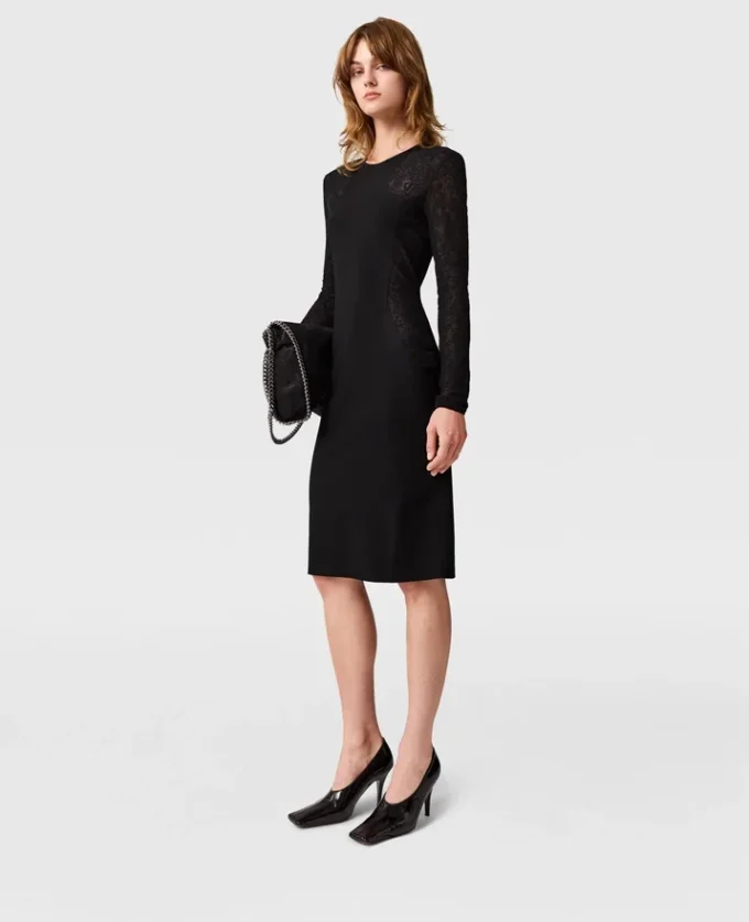 Miracle Langarmkleid aus kompaktem Strick
