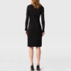 Miracle Langarmkleid aus kompaktem Strick