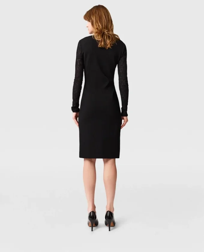 Miracle Langarmkleid aus kompaktem Strick