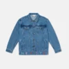 Moniker bestickte Jeansjacke