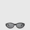 Ovale Sonnenbrille mit Logo
