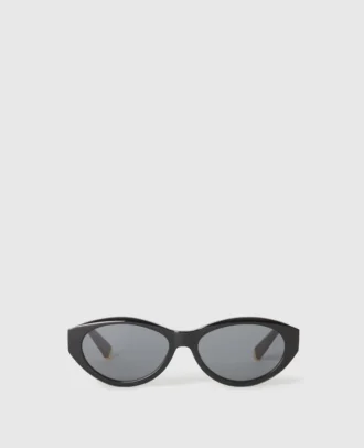 Ovale Sonnenbrille mit Logo
