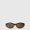 Ovale Sonnenbrille mit Logo
