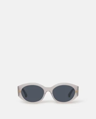 Ovale Sonnenbrille mit Logo