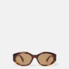 Ovale Sonnenbrille mit Logo