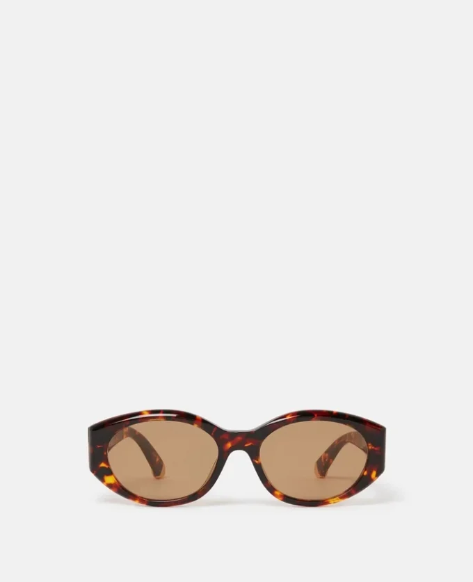 Ovale Sonnenbrille mit Logo