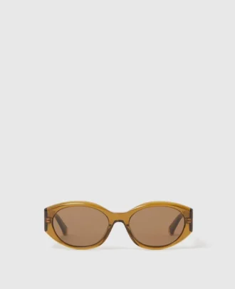 Ovale Sonnenbrille mit Logo