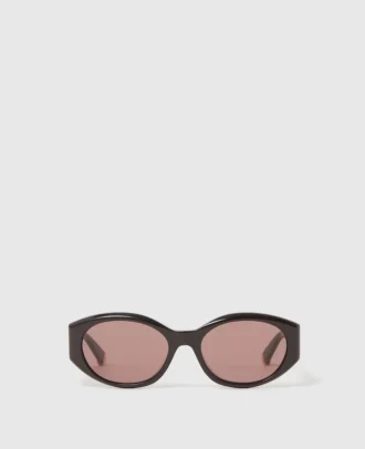 Ovale Sonnenbrille mit Logo