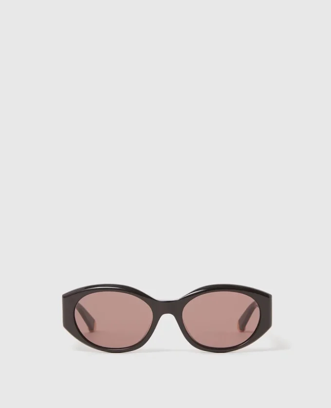 Ovale Sonnenbrille mit Logo
