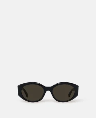 Ovale Sonnenbrille mit Logo