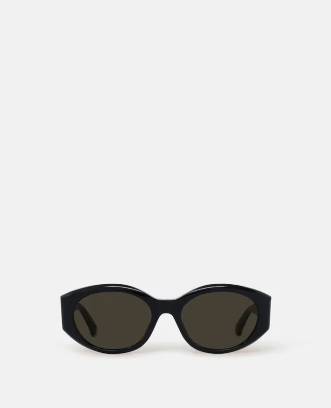 Ovale Sonnenbrille mit Logo