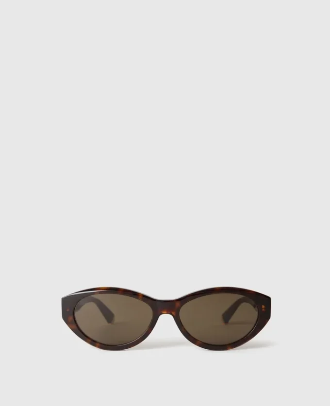 Ovale Sonnenbrille mit Logo