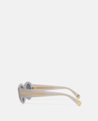 Ovale Sonnenbrille mit Logo