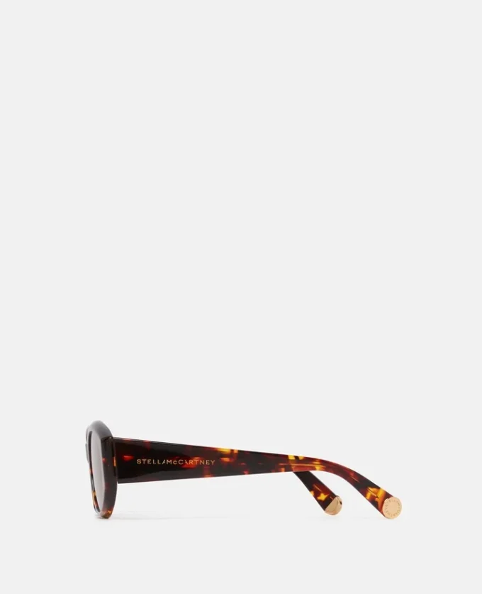 Ovale Sonnenbrille mit Logo