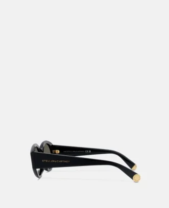 Ovale Sonnenbrille mit Logo