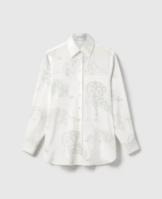 Oversize-Hemd mit Leopardenmuster
