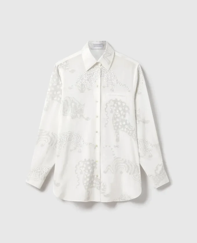Oversize-Hemd mit Leopardenmuster