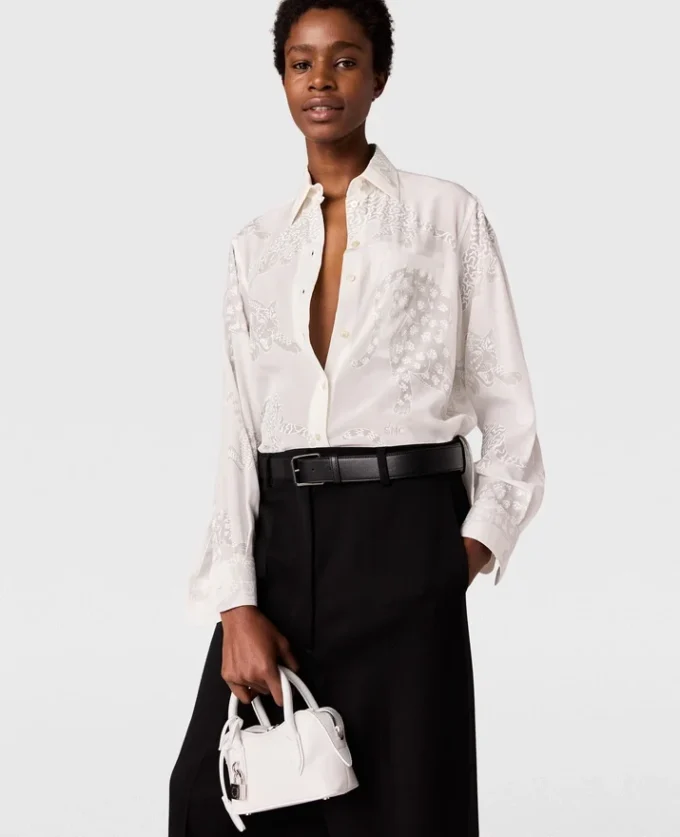 Oversize-Hemd mit Leopardenmuster