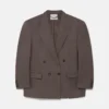 Oversized-Blazer mit doppelter Knopfleiste