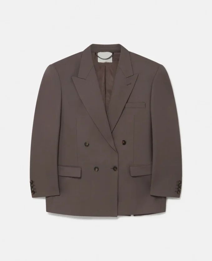 Oversized-Blazer mit doppelter Knopfleiste