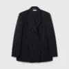 Oversized-Blazer mit doppelter Knopfleiste