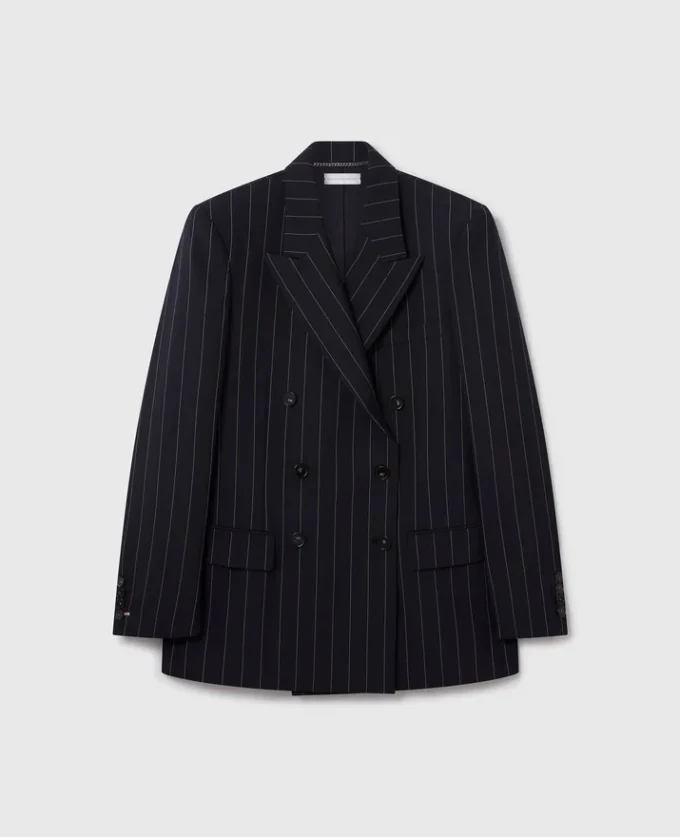 Oversized-Blazer mit doppelter Knopfleiste