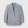 Oversized-Blazer mit doppelter Knopfleiste