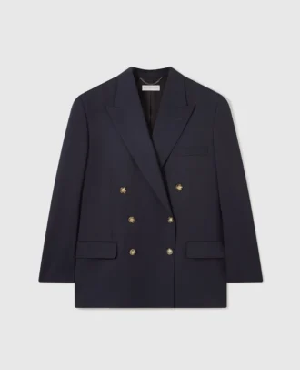 Oversized-Blazer mit doppelter Knopfleiste